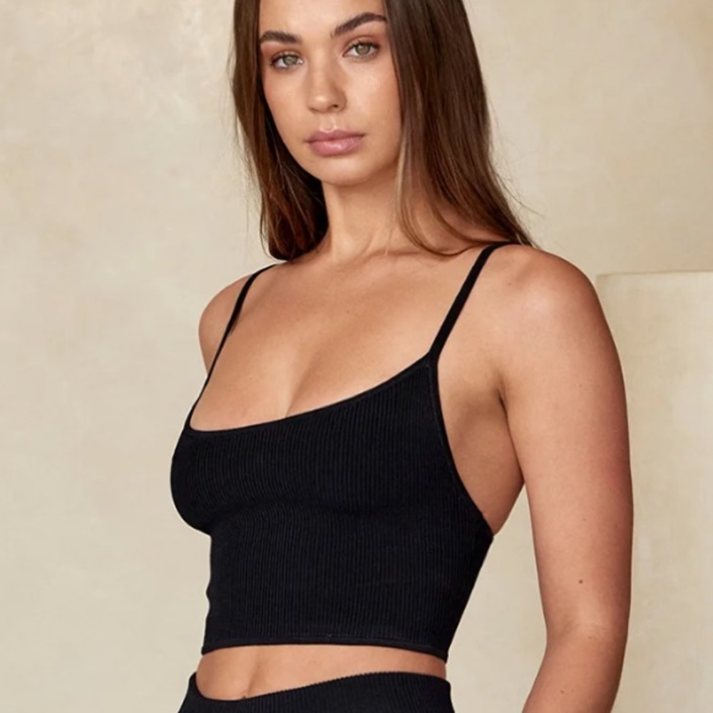 beverly hills knitwear rib top